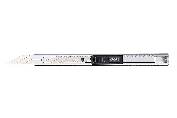 Deli 2034 Small Metal Handle Utility Knife 30° Precision Blade